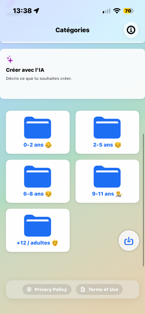Bibliothèque par âge